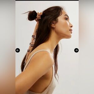 FREE PEOPLE NWT Riley Pony Scarf in brown